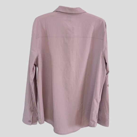 NWT Eddie Bauer Women's Dusty Iris Departure Long-Sleeve Shirt - Picture 8 of 16